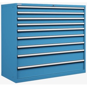 CASSETTIERA METALLO METALLO INDUSTRIALE OFFICINA 78 X 36 Eh (L 1431 x P 725 x H 1325) 9 CASSETTI 2