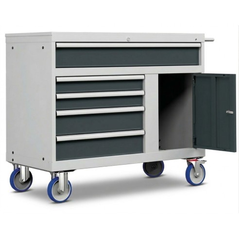 Carrello porta utensili 64x27 Eh con anta e 5 cass