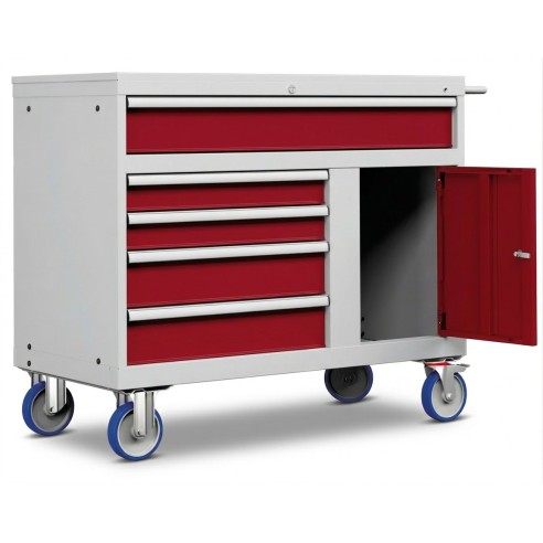 Carrello porta utensili 64x27 Eh con anta e 5 cass