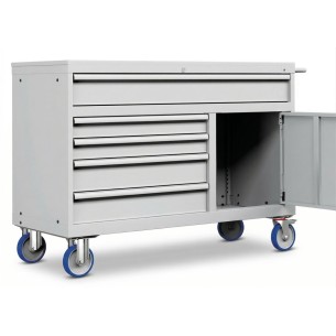 Carrello porta utensili 78x27 Eh con anta e 5 cassetti – 1431x572 mm – Serie 7827M 2