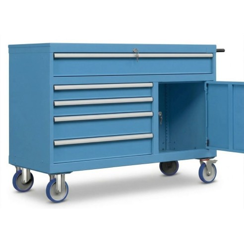 Carrello porta utensili 78x27 Eh con anta e 5 cass