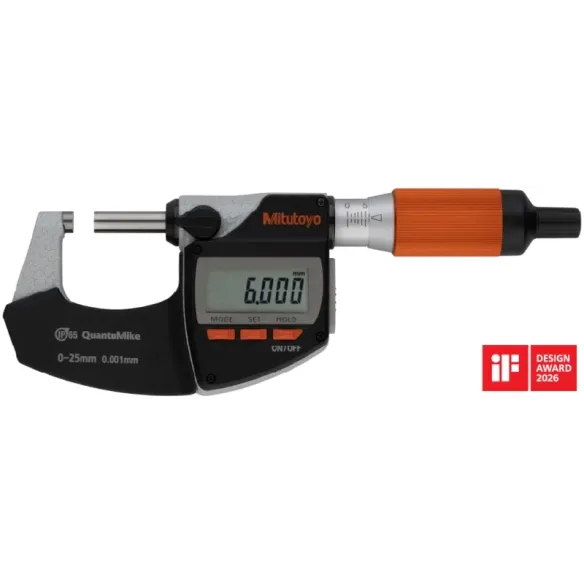 Mitutoyo 293-141-40 Micrometro digitale IP65 QuantuMike 25-50 mm, con uscita bidirezionale