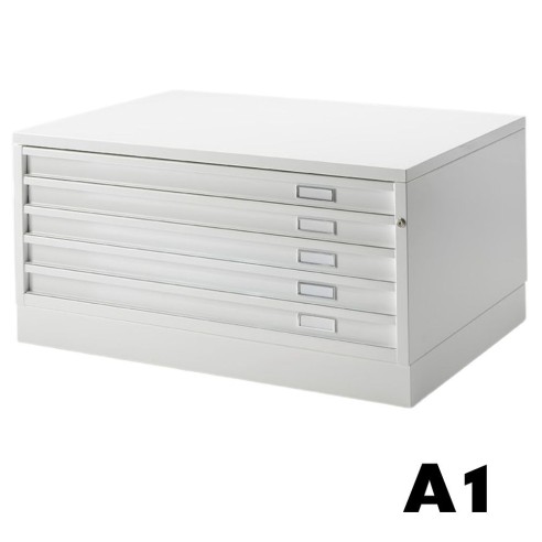 Cassettiera PRO A1 5 Cassetti Portadisegni Bianco CAM orizzontale cm 116x75,5x54h