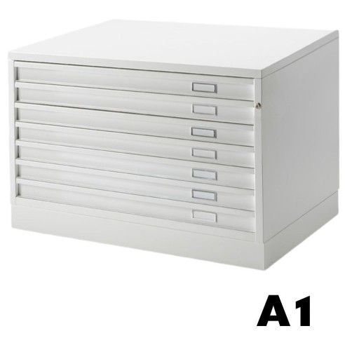 Cassettiera PRO A1 7 Cassetti Portadisegni Bianco CAM orizzontale cm 116x75,5x69h