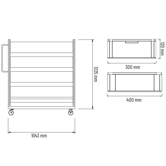 Parete porta attrezzi per officine - 1438 mm