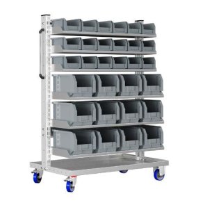 Carrello porta minuteria con 30 contenitori a bocca di lupo 2