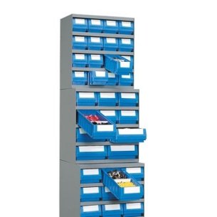 Scaffale RK-BOX con 12 contenitori per organizzazione 2