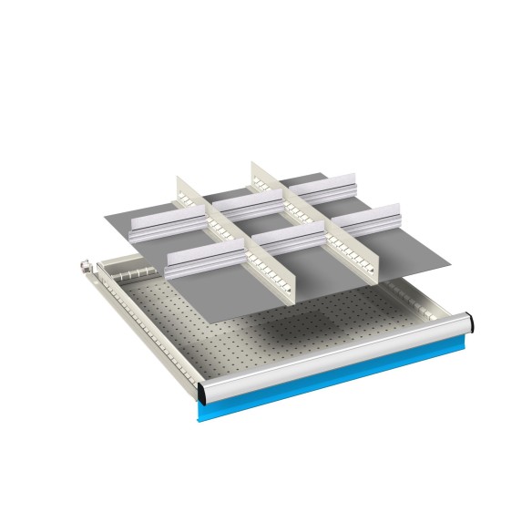 DIVISORIO FESSURATO ALLUMINIO  27x27 kit 1