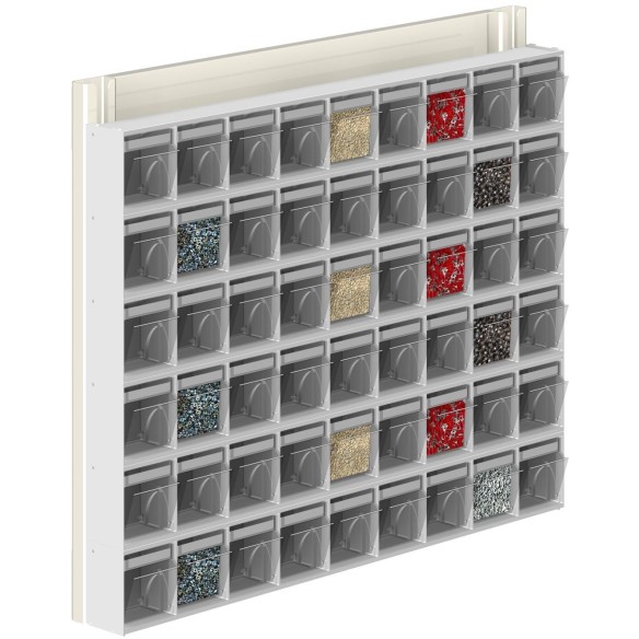 Porta minuterie Scaffale 54 Cassetti Trasparenti B