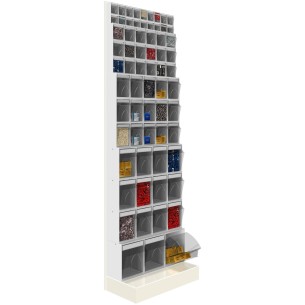 SCAFFALE Porta Minuteria CON BASE H.1950 66 Casset